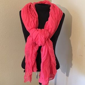 Coral NWT scrunchy Scarf